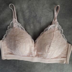 Adrienne Vittadini Womens Soft Pink Lace Bralette Size 38C